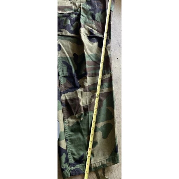 Vintage USA Camo Military Army Multi Pocket Pants Men's Woodland Waist Sz 31-35 - Picture 5 of 14
